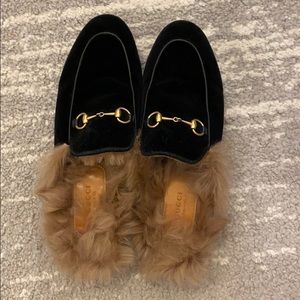 Gucci Princeton Velvet Slipper